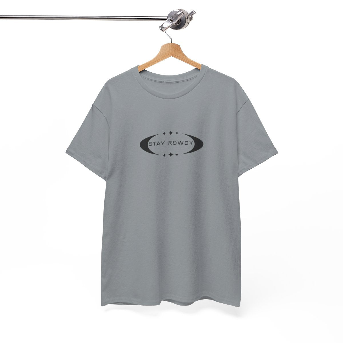 Stay Rowdy Heavy Cotton Tee, Cool Graphic T-Shirt for Casual Wear, Trendy Streetwear