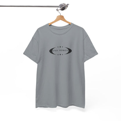 Stay Rowdy Heavy Cotton Tee, Cool Graphic T-Shirt for Casual Wear, Trendy Streetwear